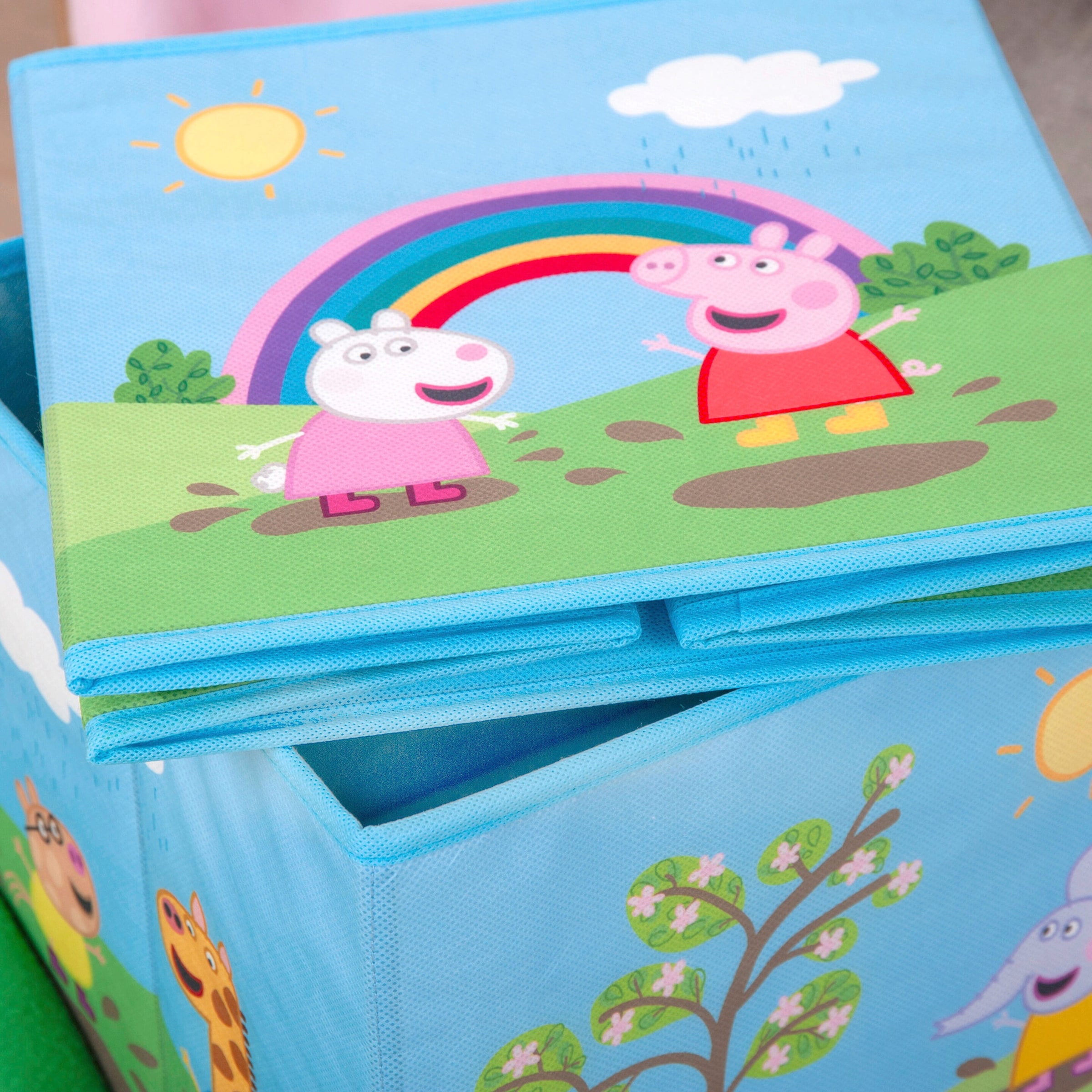 Herding - Peppa Pig Aufbewahrungsbox 30x30x30 cm blau/grün / Peppa Pig
