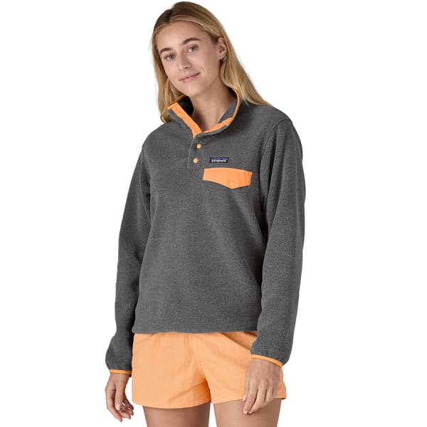 Sweat polaire PATAGONIA W'S LW SYNCH SNAP-T P/O NICKEL W/VIVID APRICOT