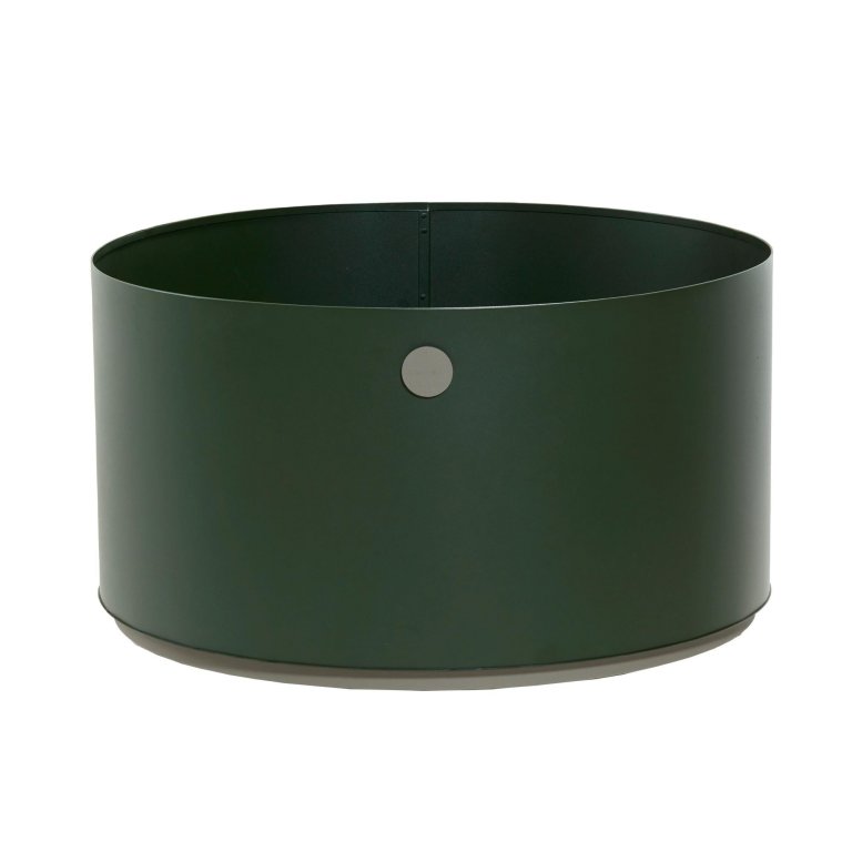 Cane-Line Grow plantenbak L 75 rond dark green