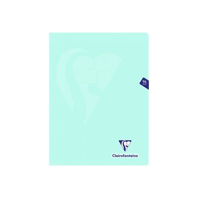 Clairefontaine Mimesys Pastel - Cahier polypro 24 x 32 cm - 96 pages - petits carreaux - disponible dans différentes couleurs