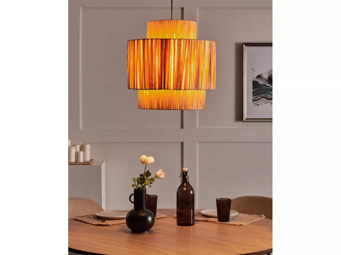Lampe suspension MAGECH Osier Naturel