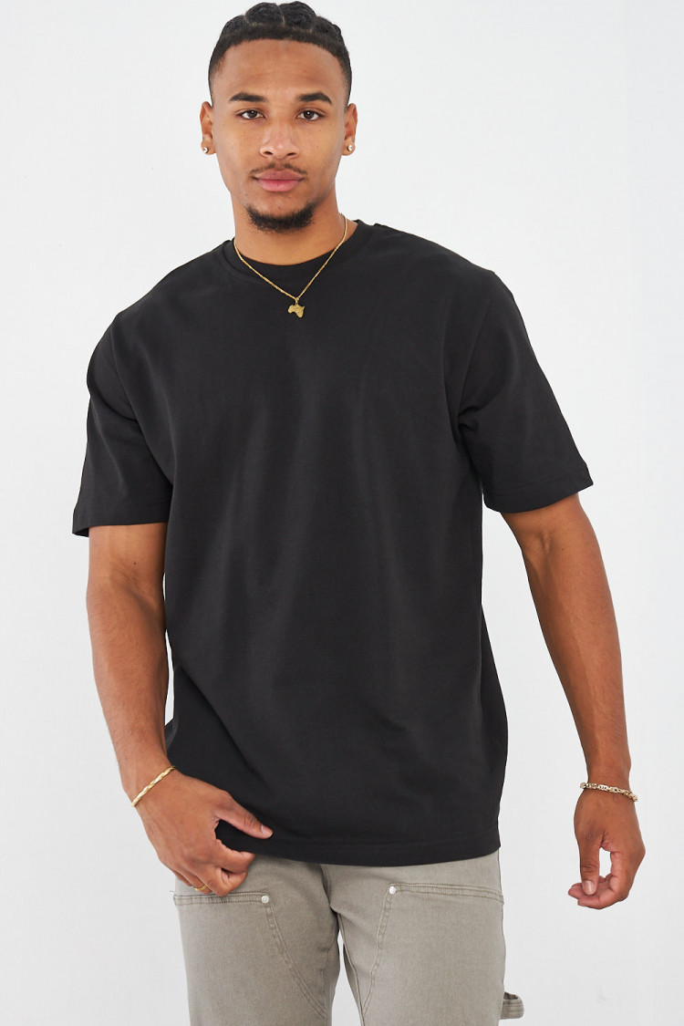 T-shirt noir uni