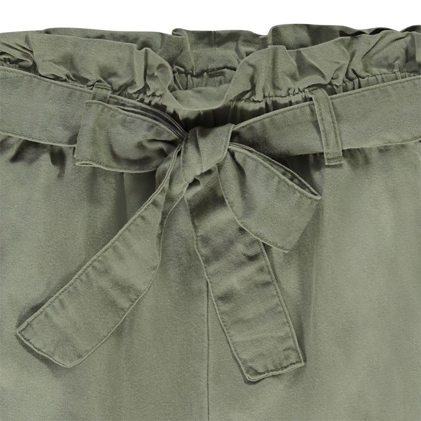 Pantalon fluide en lyocell uni pour fille - Vert