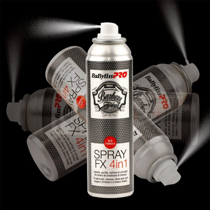 Spray barber lubrifiant FX 4-en-1 Babyliss Pro 150ML