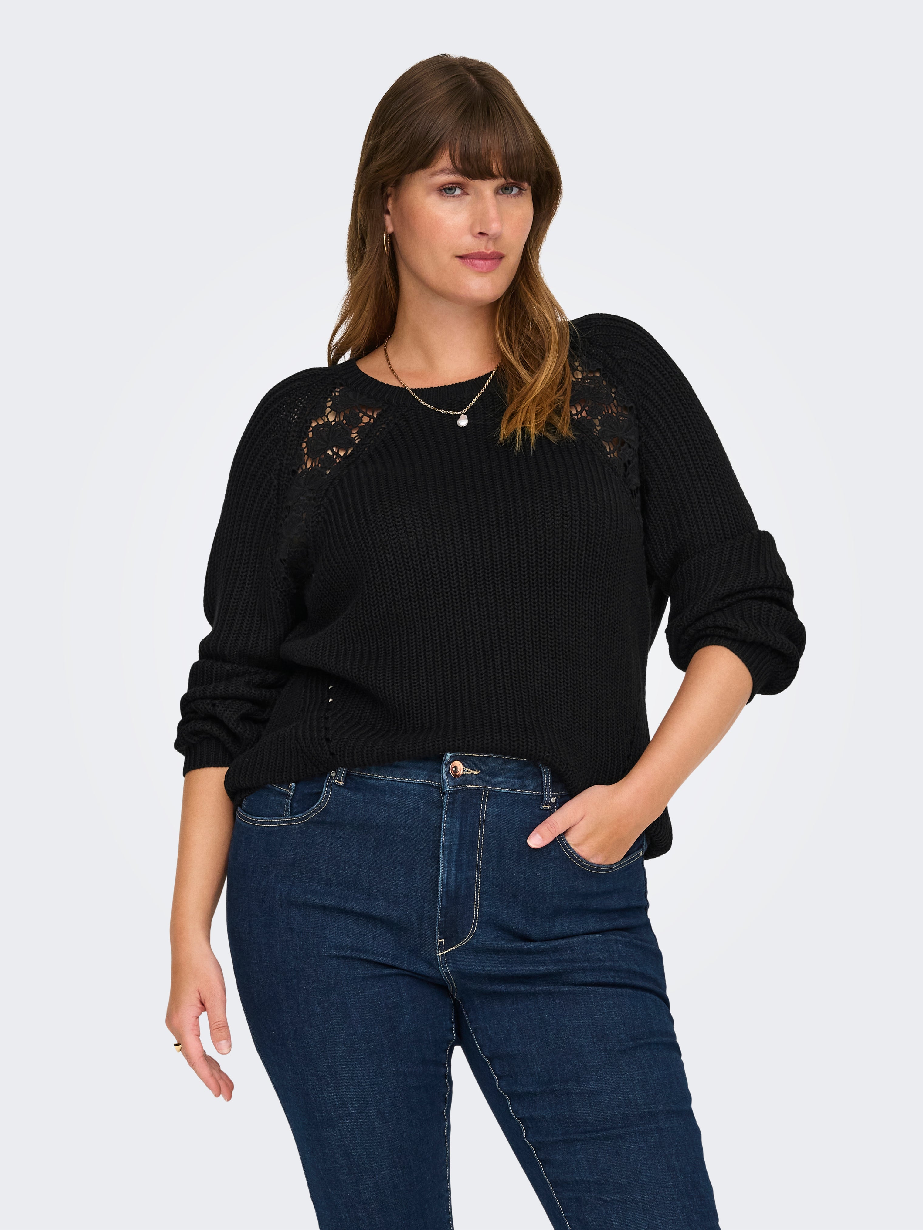 CARMAGA Strickpullover Black