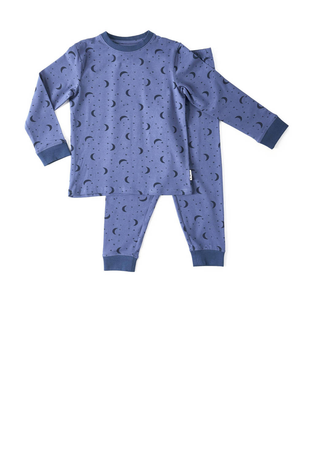 Little Label pyjama met all over print blauw/donkerblauw