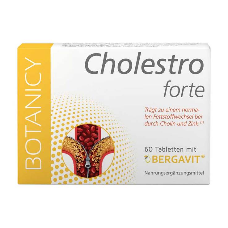 Botanicy Cholestro forte mit Bergavit Tabletten, 60 St