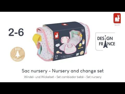 Janod Sac à Langer Nursery Pour Poupées
