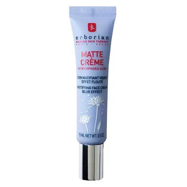 Creme facial matificante Erborian Matte com Nymphaea Alba 15ml