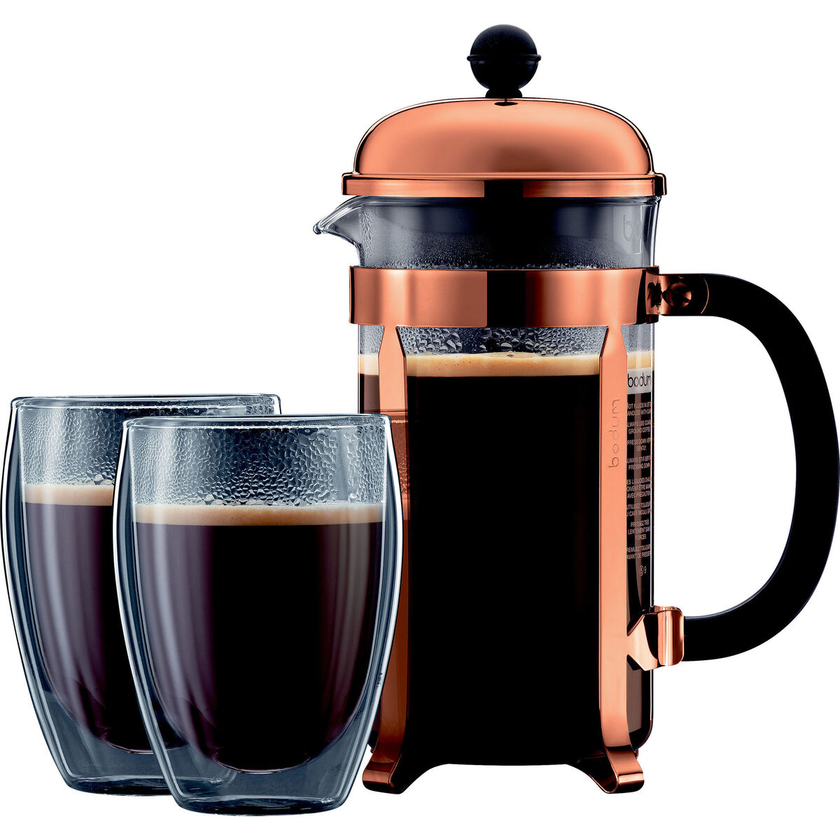 Chambord Presskanne 8 Kopper 1 liter Kobberfarget