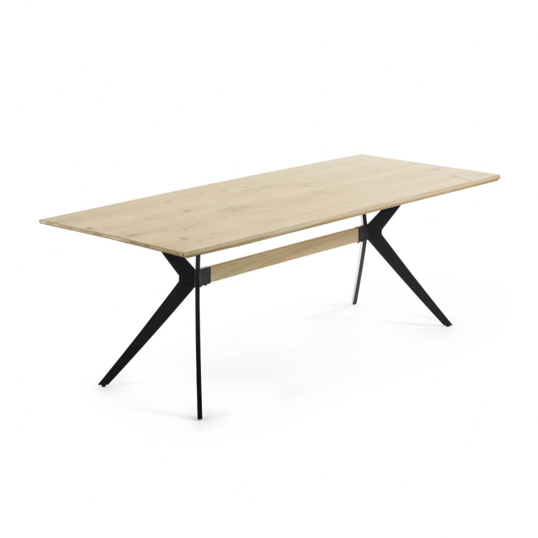 Kave Home Amethyst eettafel 160x90 eikenfineer naturel