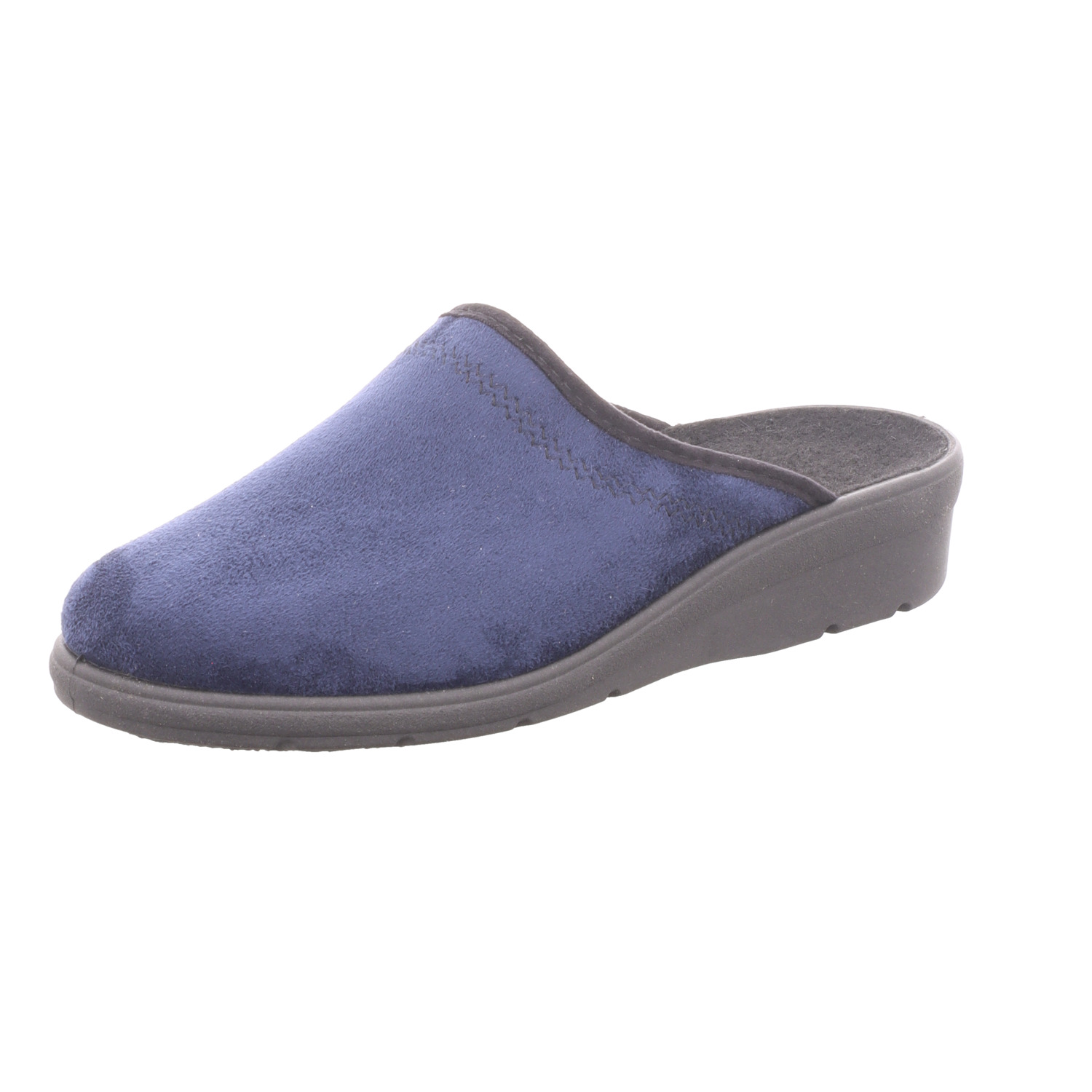 thiesana Damen-Pantoffel Blau-Schwarz