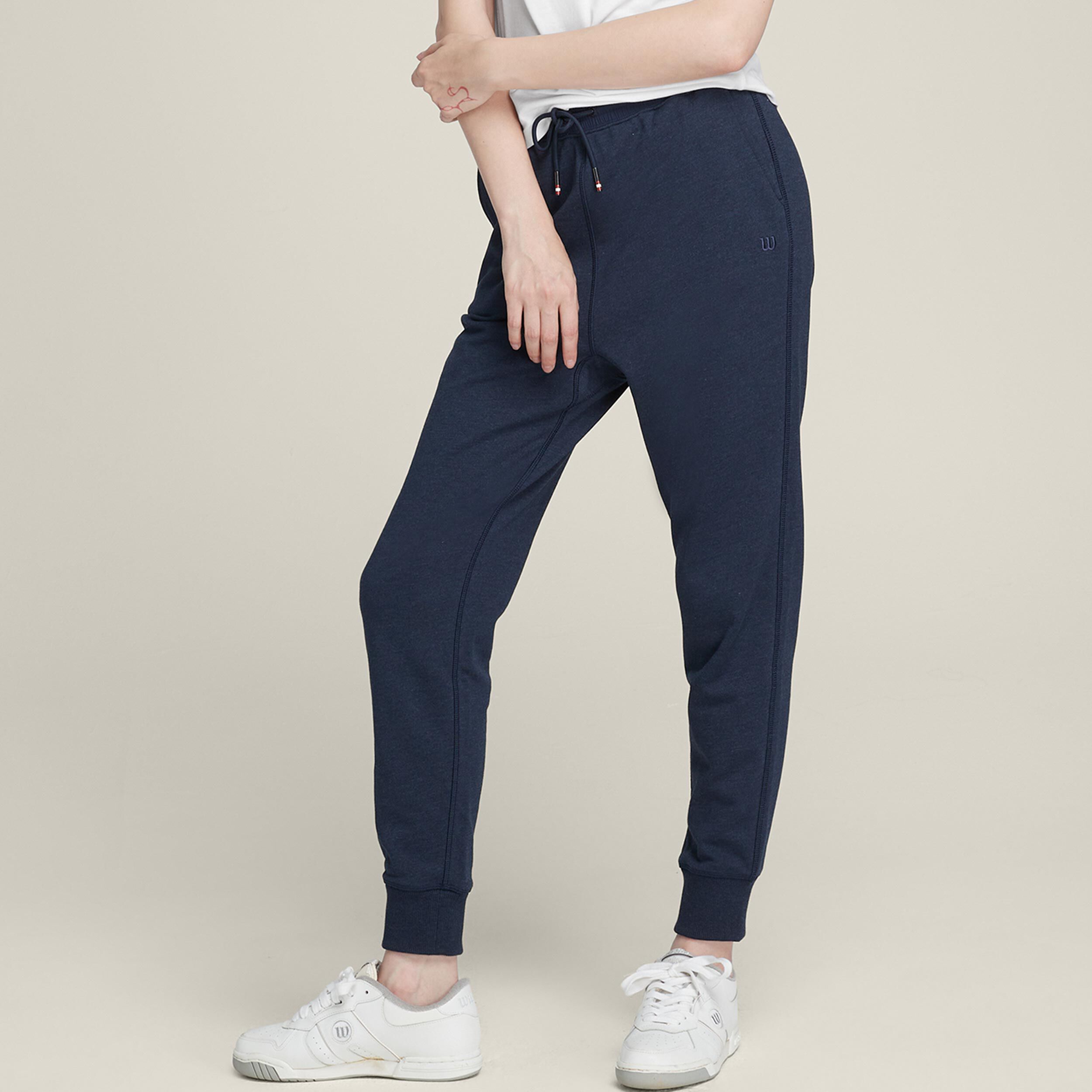 Wilson Slim Jogger Pantalon Survêtement Femmes - Bleu Foncé