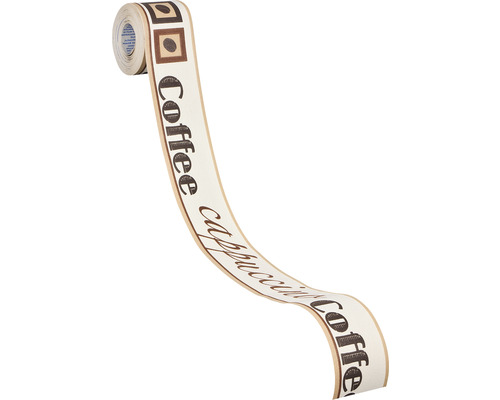 Rand 2828-11 Alleen Randen 9 zelfklevende Stick Up's Cappuccino bruin 5 m x 5,3 cm
