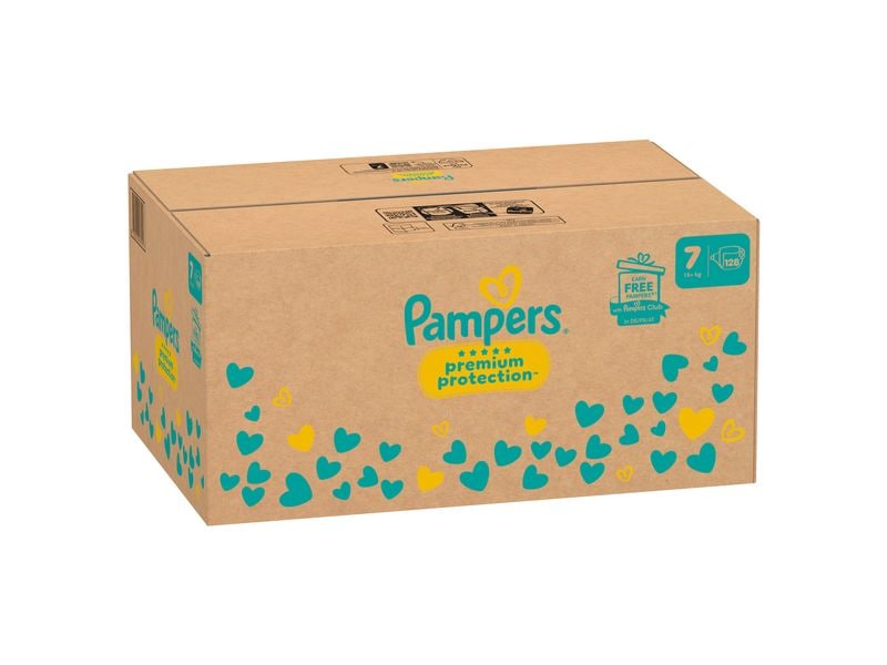 Pampers Windeln Premium Protection Grösse 7 Monatsbox 15  kg, 128 Stück