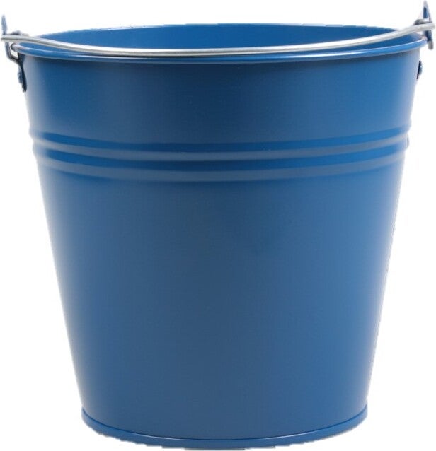Zinc Collection plantenemmer Janne blauw 24,5 x 24,5 x 23 cm
