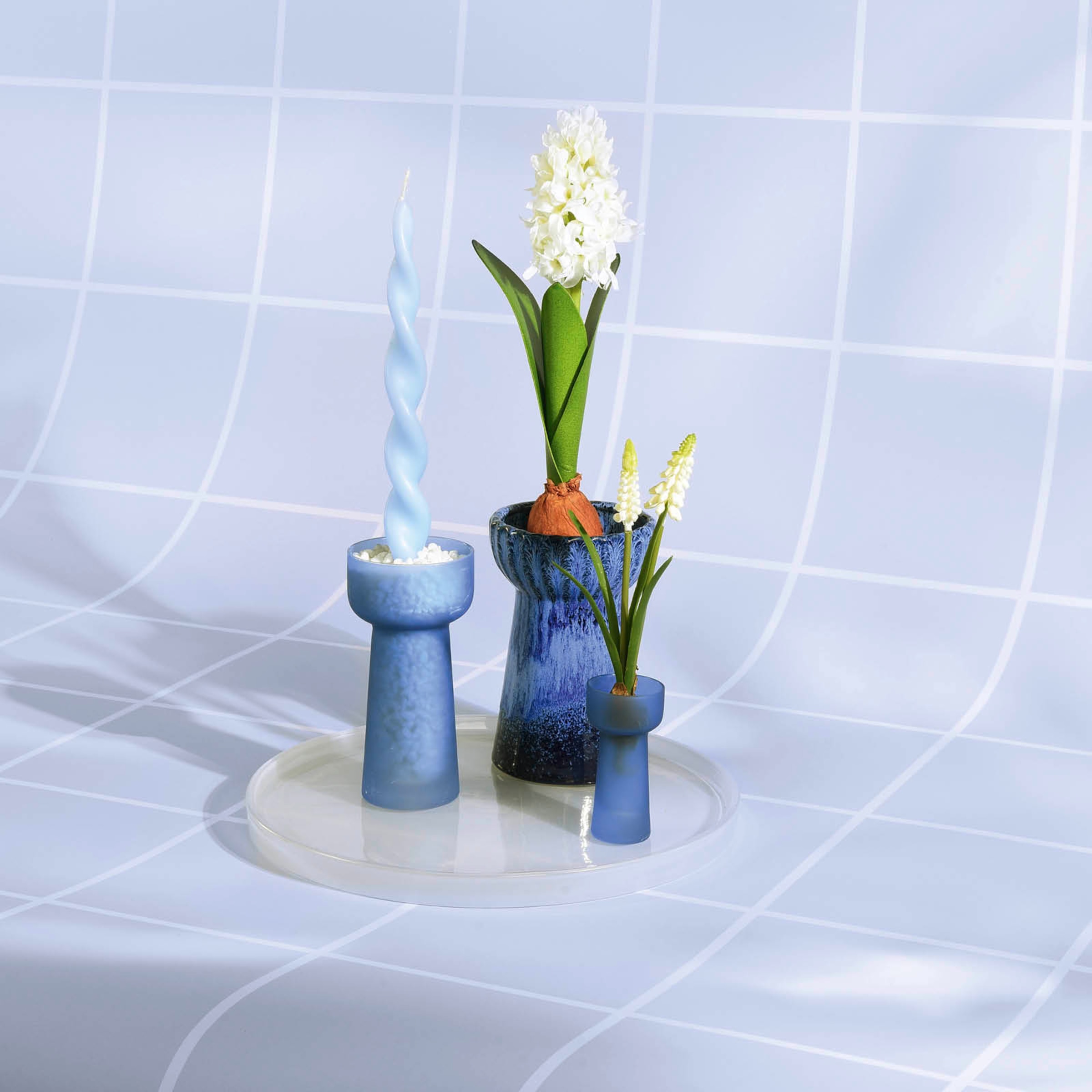 blau, ⌀ 4,5 x H 9 cm