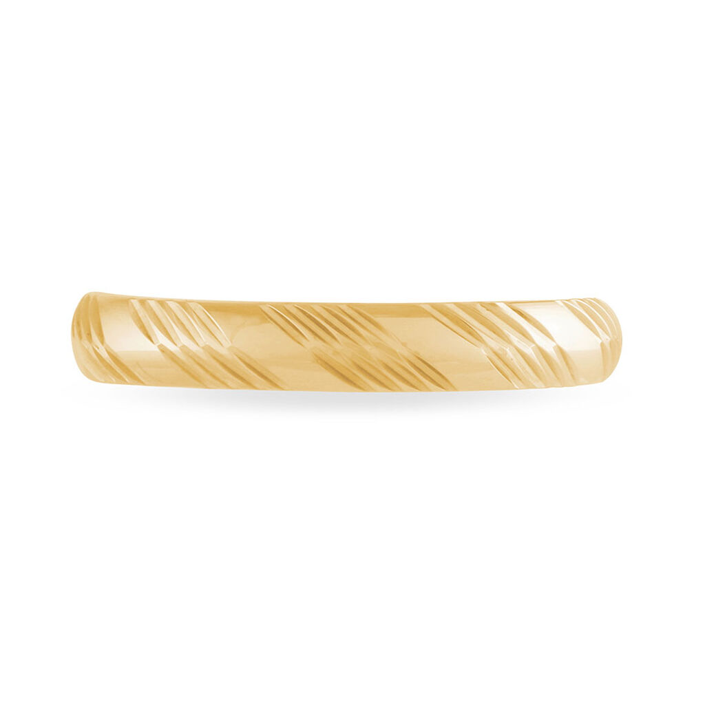 Alliance Hercule Striee Demi Jonc Classique Or Jaune