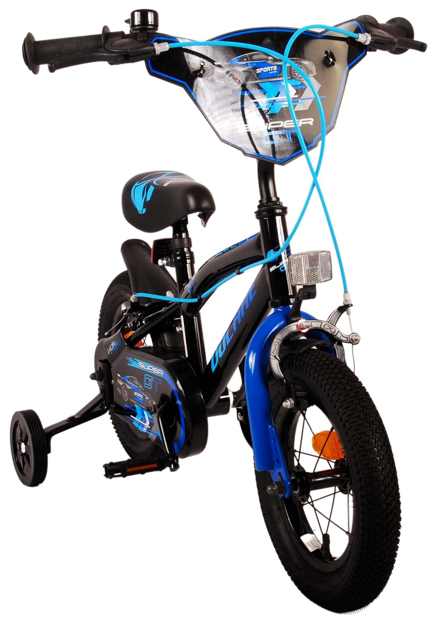 TPFSports Super GT Kinderfahrrad - Jungen - 12 Zoll - Rücktritt + Handbremse - Blau