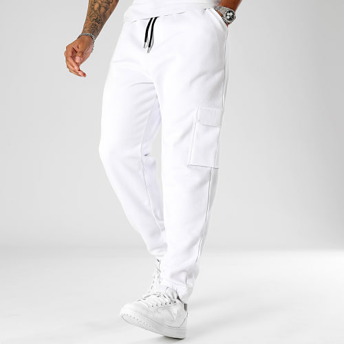 Pantalon Jogging Cargo 280 Blanc