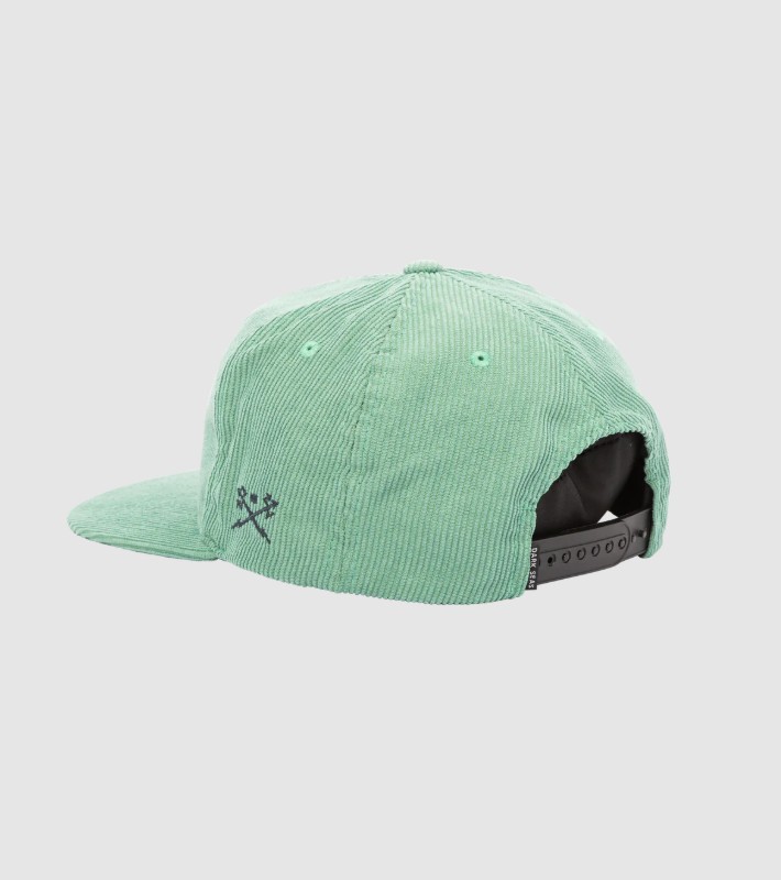 Dark Seas Tridents Corduroy Cap Green