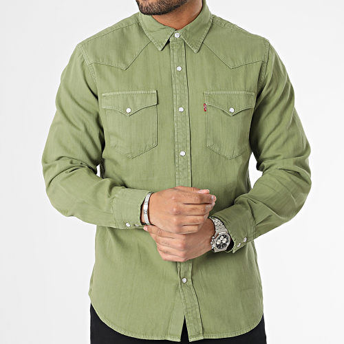 Chemise Manches Longues Jean 85745 Vert Kaki