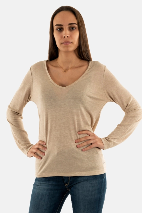 Tee shirt manches longues sun valley phayao 1005 sable