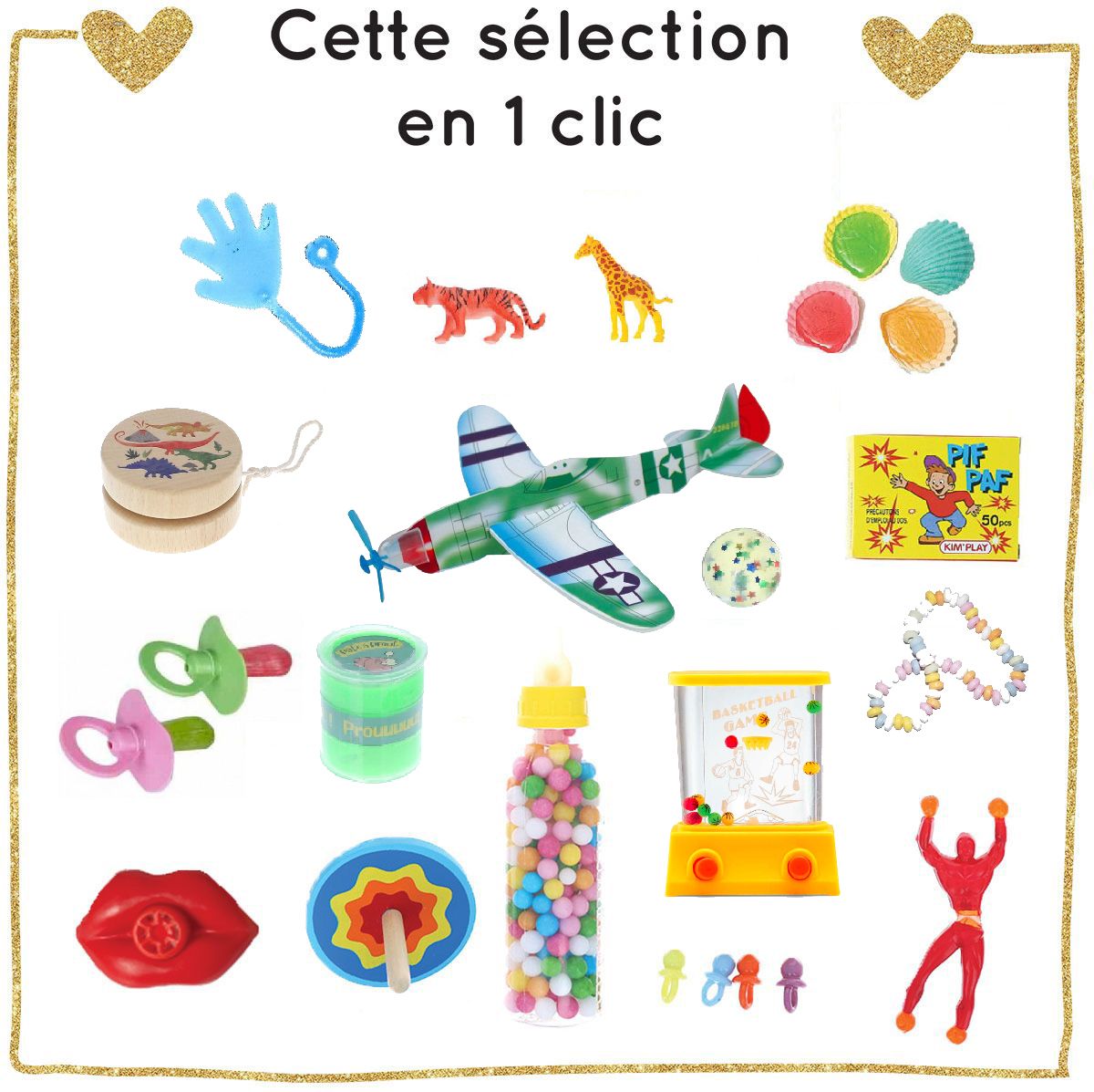 Lot de 24 petits cadeaux - Calendrier de l'avent