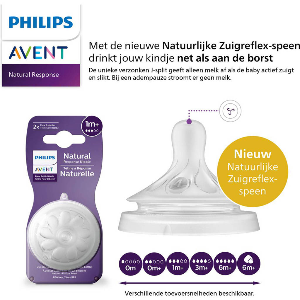 Voorkeur voor oude speenNatural Response babyfles roze - 260 ml (1 fles)