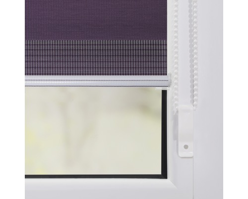 Lichtblick dubbel rolgordijn, zonder boren, braam, 45x150 cm, inclusief klembeugels