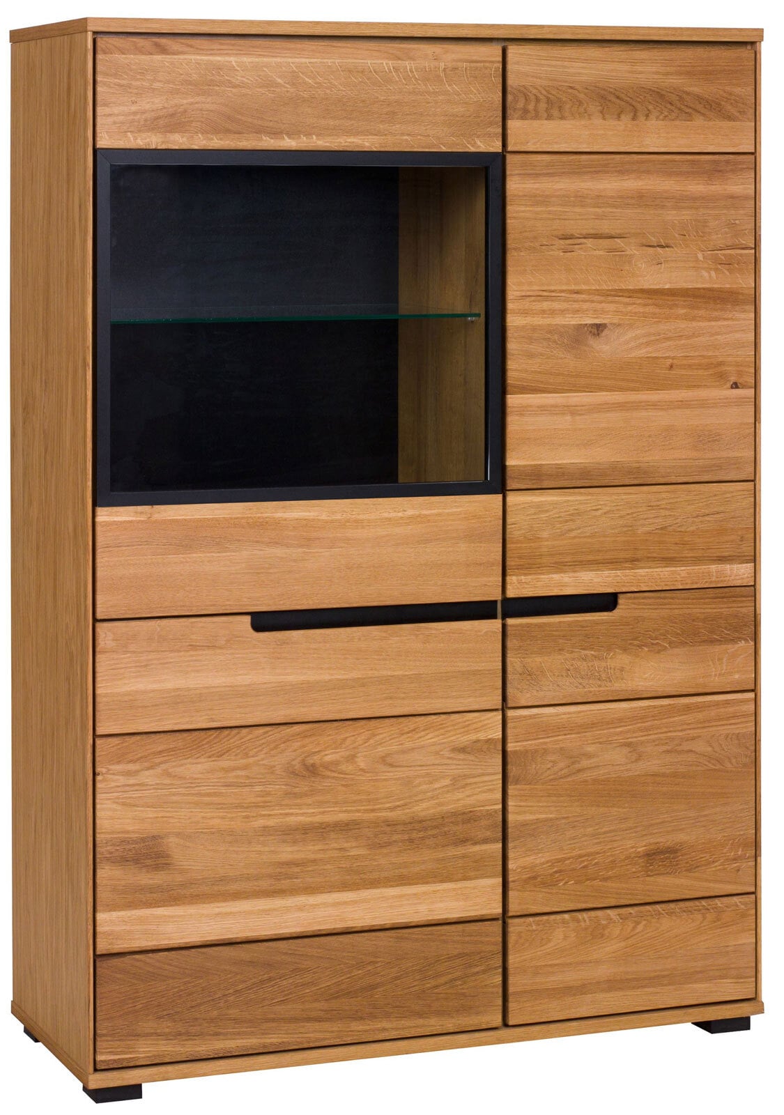 Vitrine LOLA 102 x 148 cm Eiche teilmassiv