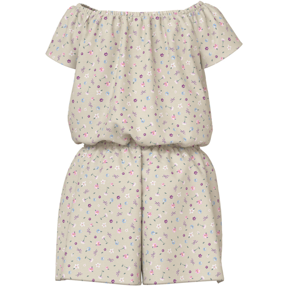 Køb Name It Almond Milk Cute Flowers Nkfvinaya Ss Playsuit Fffff Noos