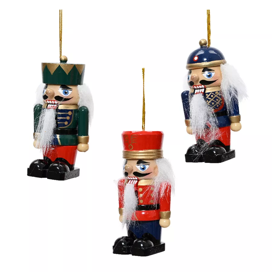 Lot de 3 Casse-noisettes en bois (H9 cm) Vodka Multicolore