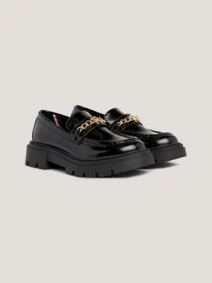 Mocassins com sola grossa escovada