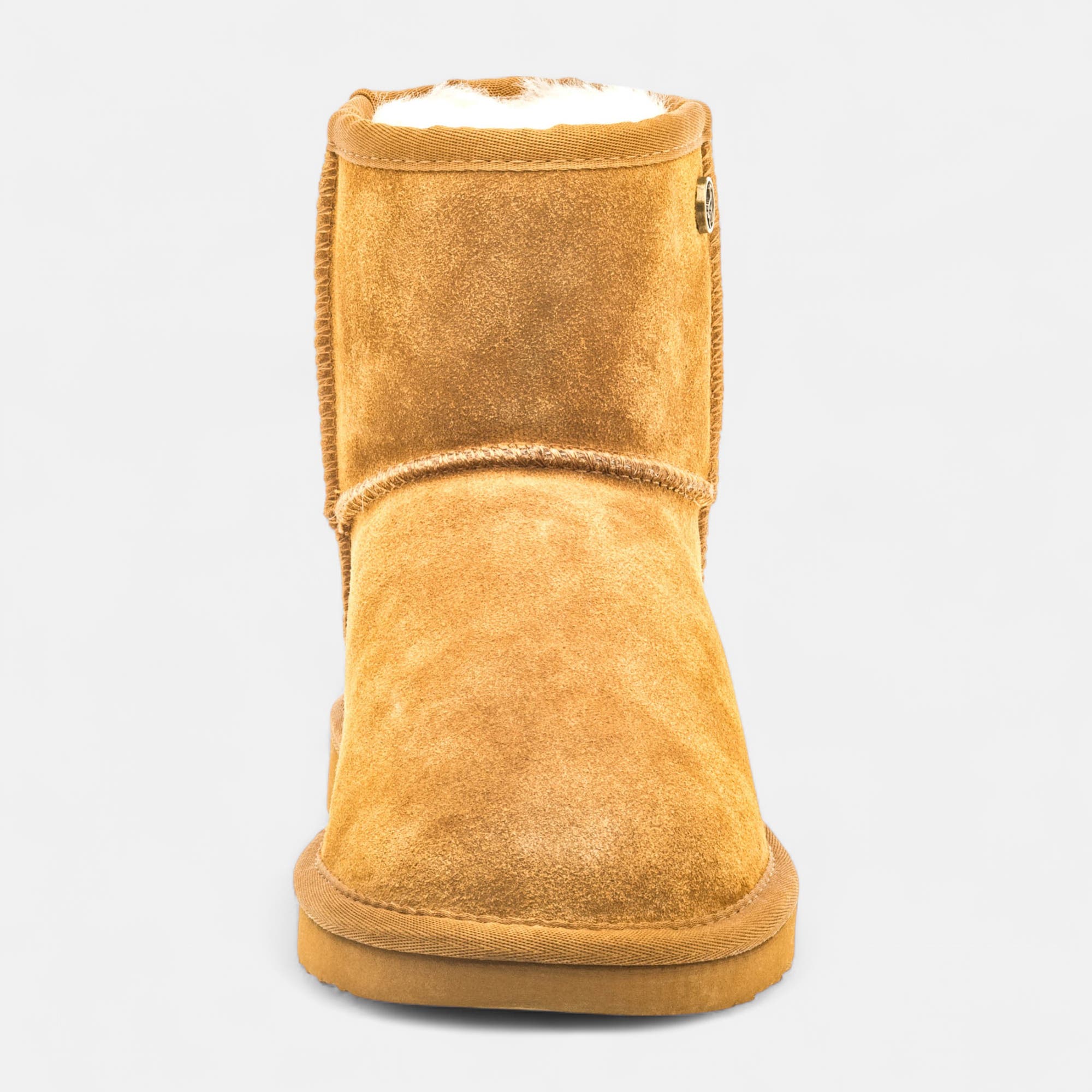 Boots Femme en cuir cognac