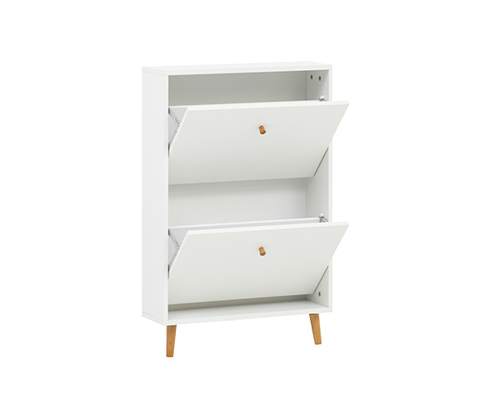 Schuhschrank »Bjarne« mit 2 Klappen, matt weiß