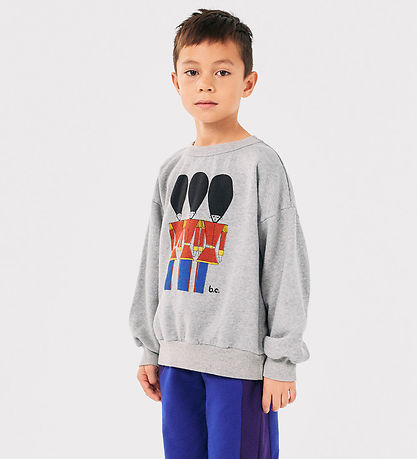 Bobo Choses Sweatshirt - Little Tin Soldiers - Light Heather Gre