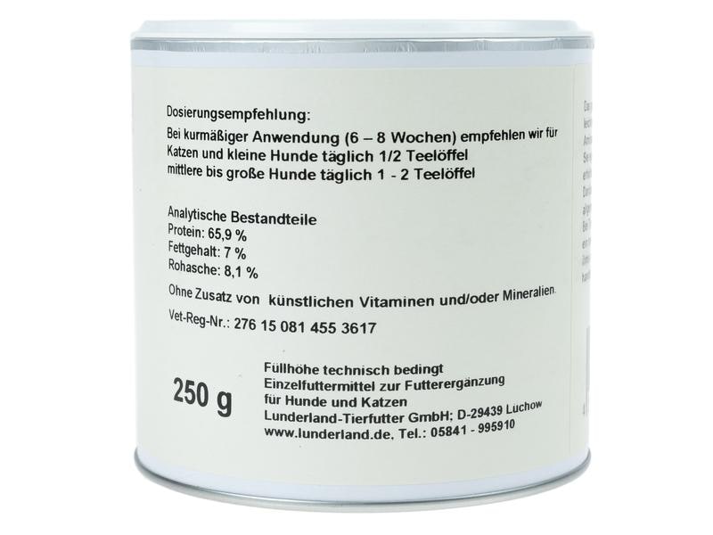 Lunderland Hunde-Nahrungsergänzung Bio-Spirulina, 250 g Ergänzungsfuttermittel für Hunde und Katzen