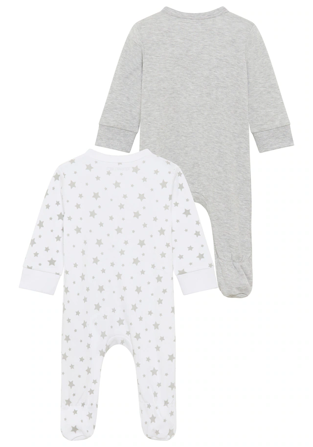 KIDSWORLD Schlafoverall »2er Schlafoveralls: I love Mummy / I love Daddy« Packung, 2, 2 Stk. aus Bio-Baumwolle, Baby-Overalls
