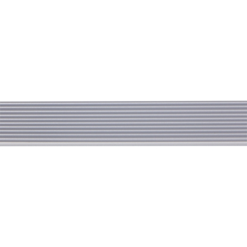 Slijtstrip kunststof RVS look zelfklevend 2,5x40mm 260cm