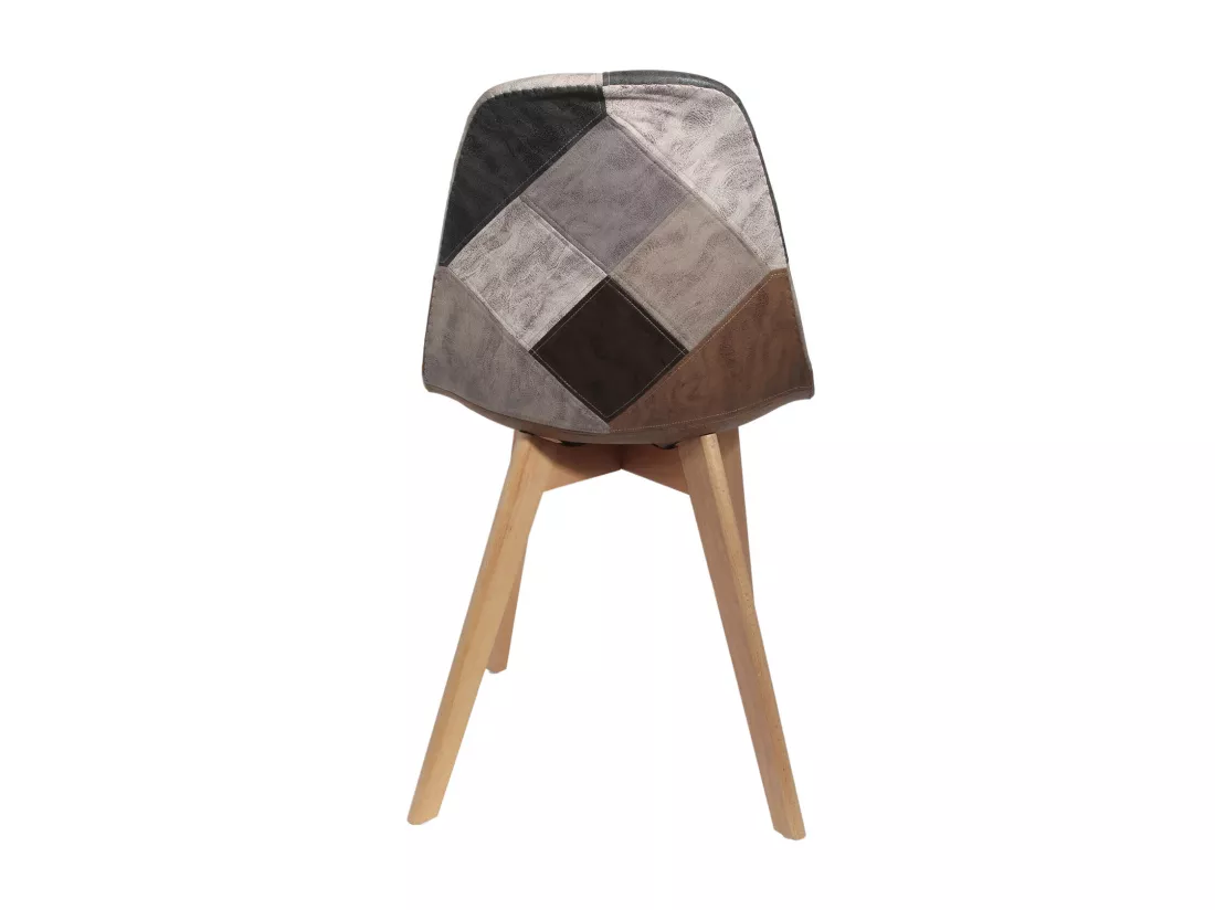 Chaise Patchwork Pu - Lot de 4