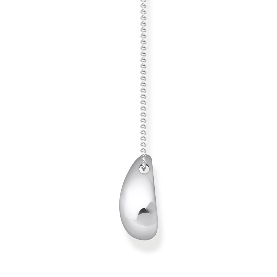Thomas Sabo Bold Elegance Kette mit Anhänger in organischer Tropfenform Silber