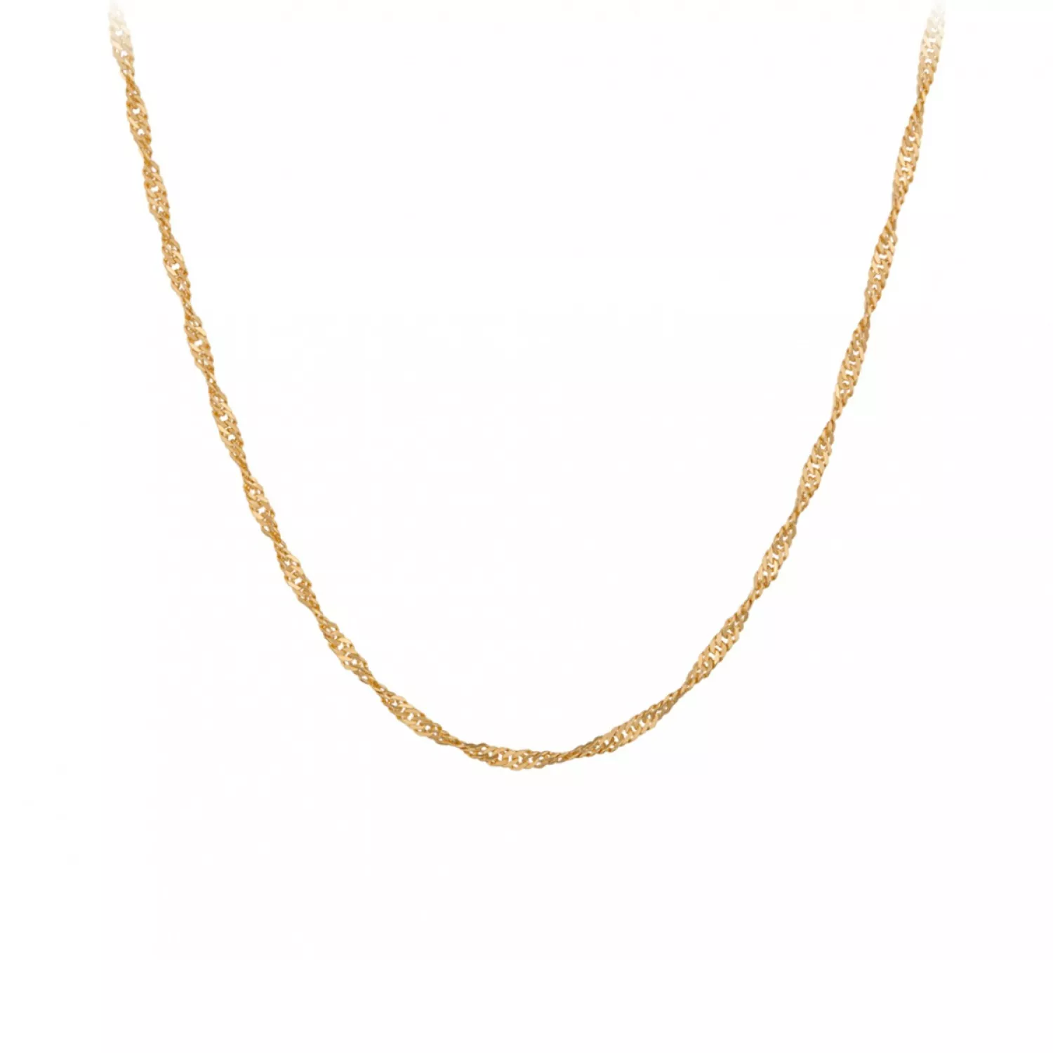 Pernille Corydon Singapore Halskæde 18 kt. Forgyldt Sølv n-695-gp-42