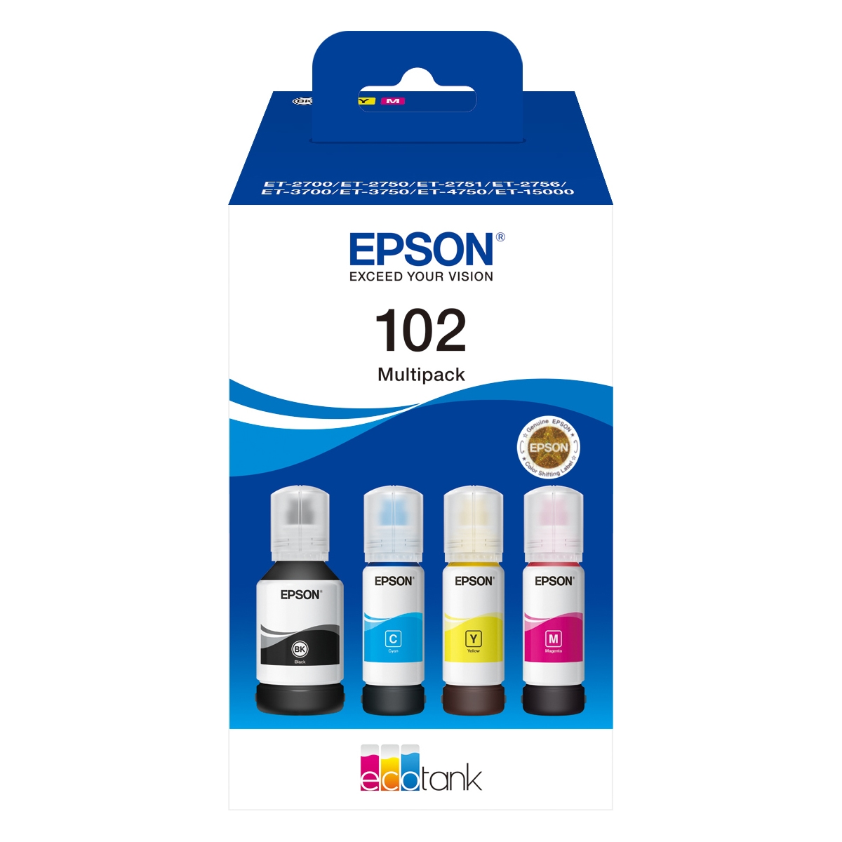 Epson 102 4-farges blekkpatroner value pack