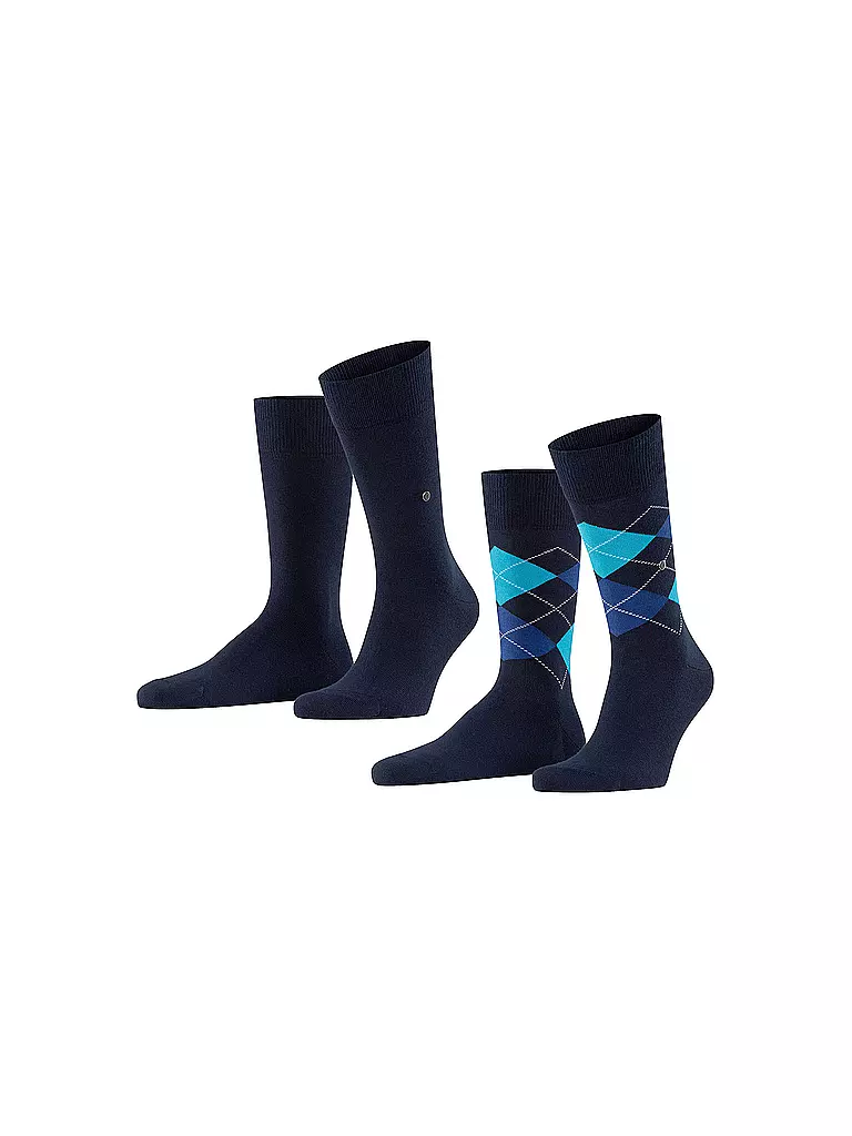 BURLINGTON Herren Socken EVERYDAY 2-er Pkg. 40-46 marine blau