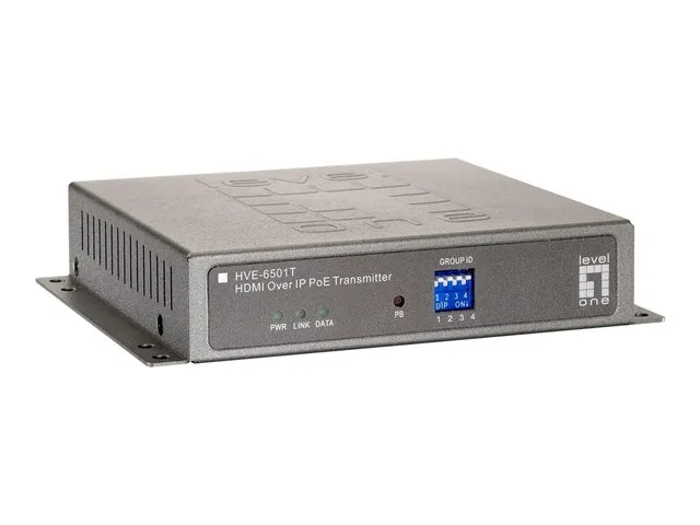 LevelOne HVE-6501T HDMI over IP PoE Transmitter - Forlænger for video - sender - 1GbE - 100Base-TX, 1000Base-T - for LevelOne GEP-2450