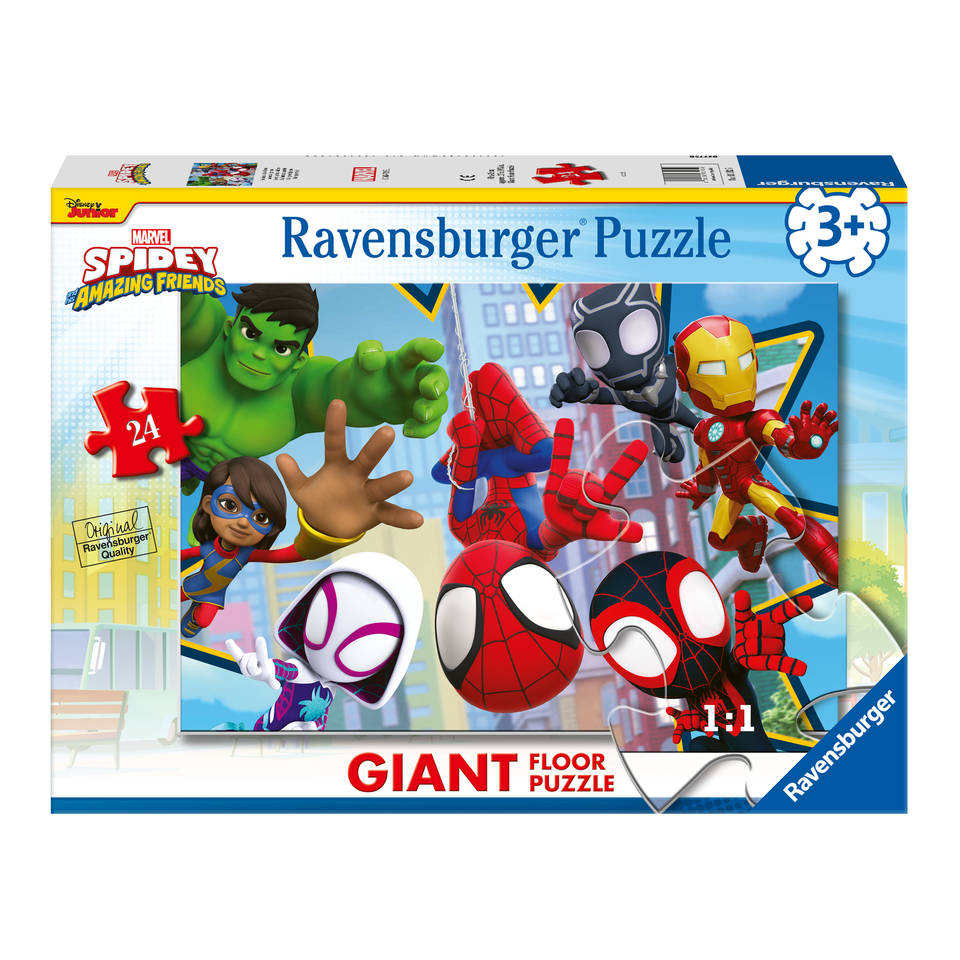 Ravensburger vloerpuzzel Marvel Spidey and his Amazing Friends