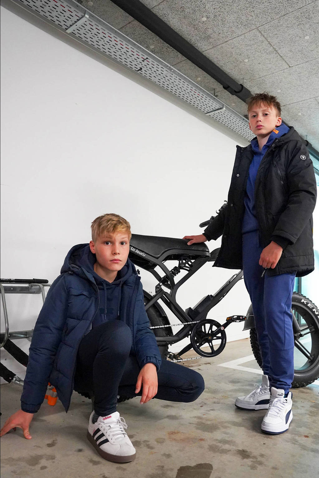 TYGO & vito gewatteerde winterjas Bor zwart