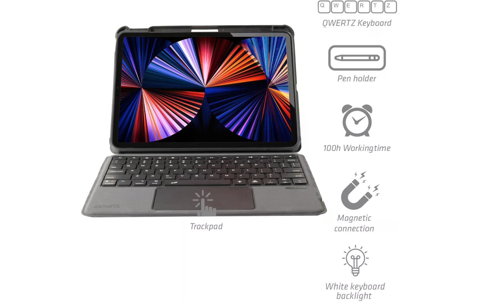 Tablet Tastatur Cover Solid Pro für iPad 10. / 11. Gen.Tastaturcover für das Apple iPad (10. Gen.)/iPad (A16/2025/11. Gen.)