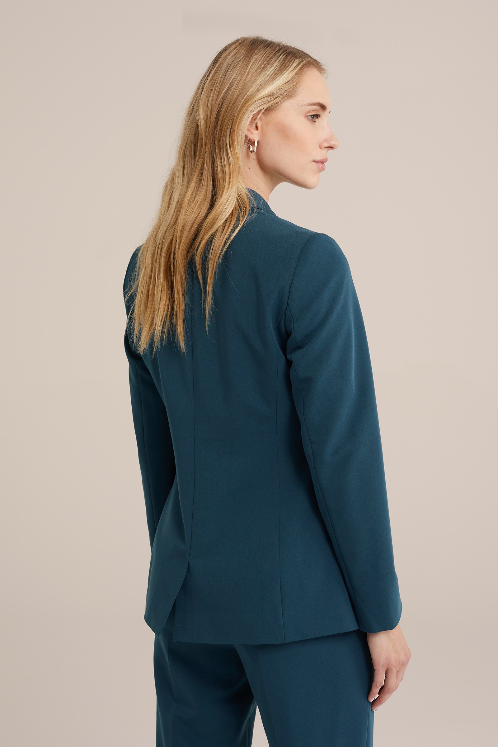 getailleerde blazer WE Fashion Zeegroen